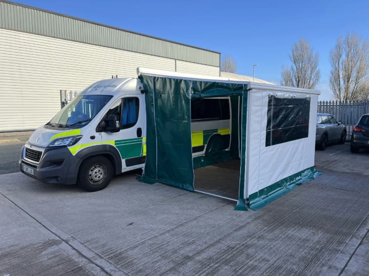 emergency vehicle awning